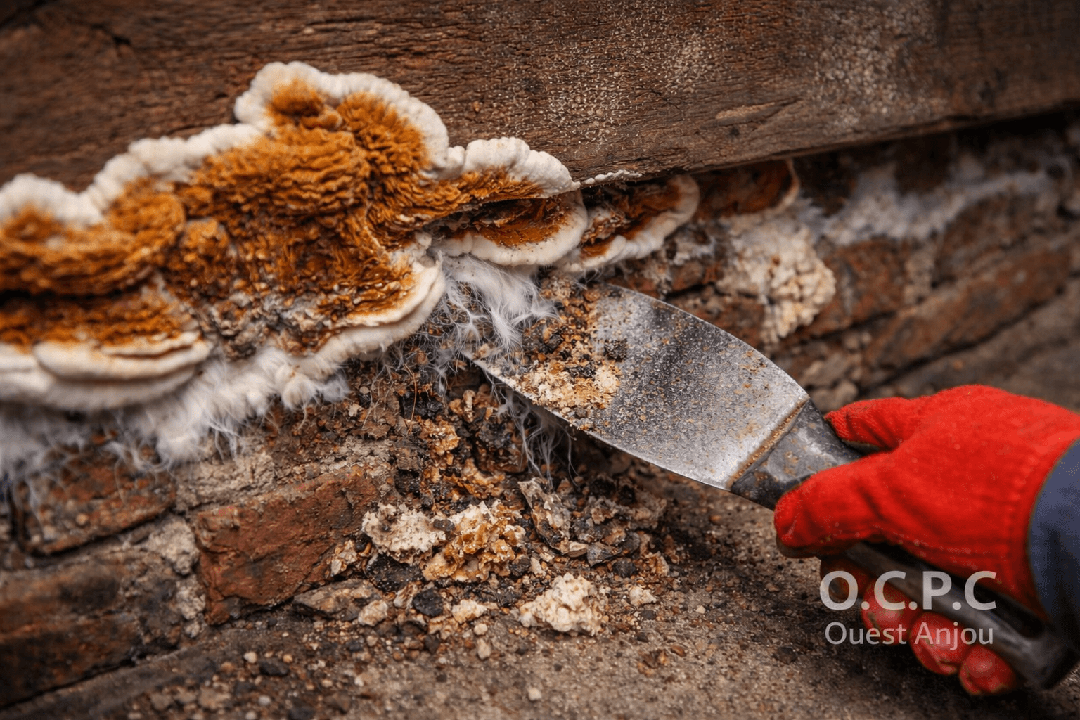 traitement des champignons lignivores O.C.P.C anjou